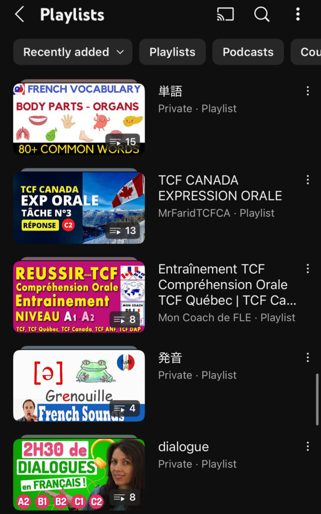 フランス語チャンネル