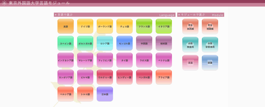 東京外大の言語モジュールって?