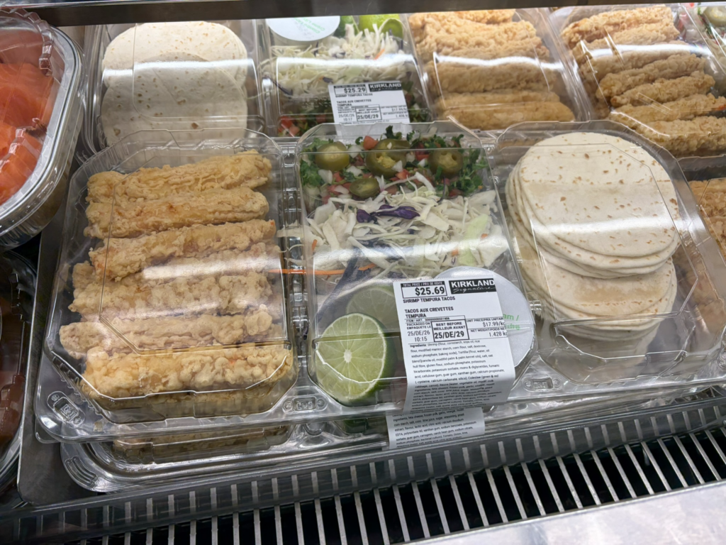 エビ天タコス（約25ドル）