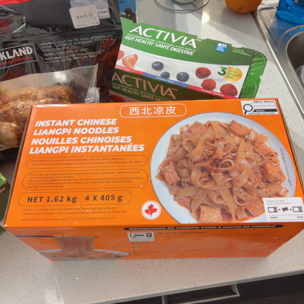 LIANGPI NOODLES 4個入り（19.99ドル）