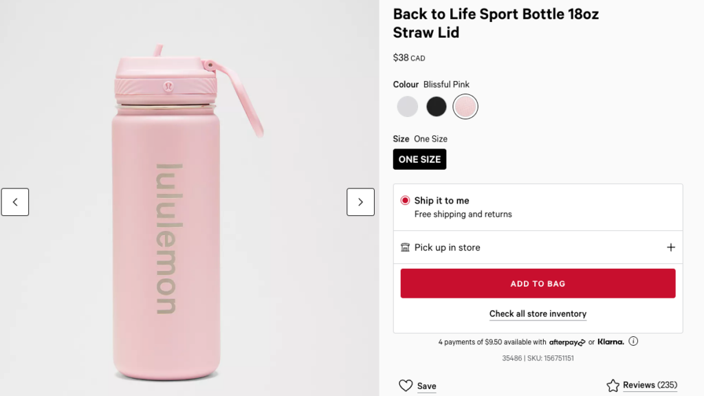 Back to Life スポーツボトル 530ml CA