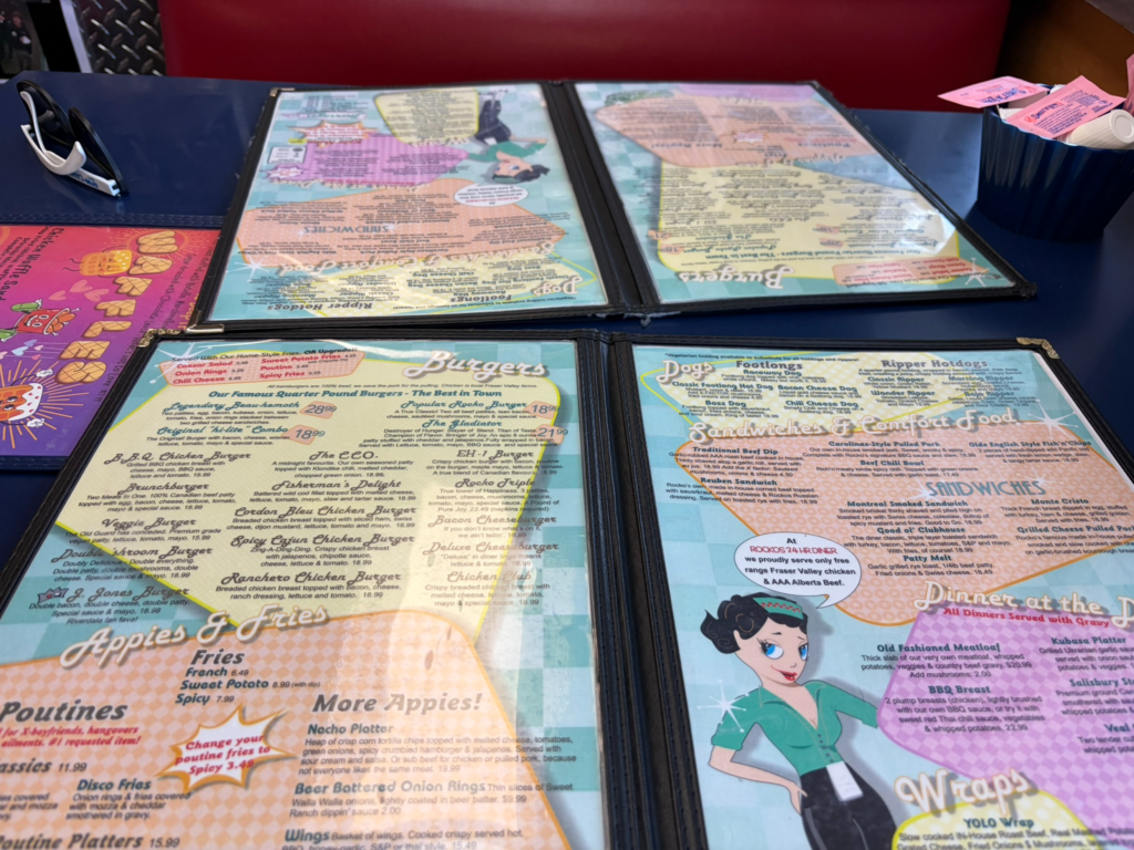 Rocko's 24 Hour Dinerメニュー