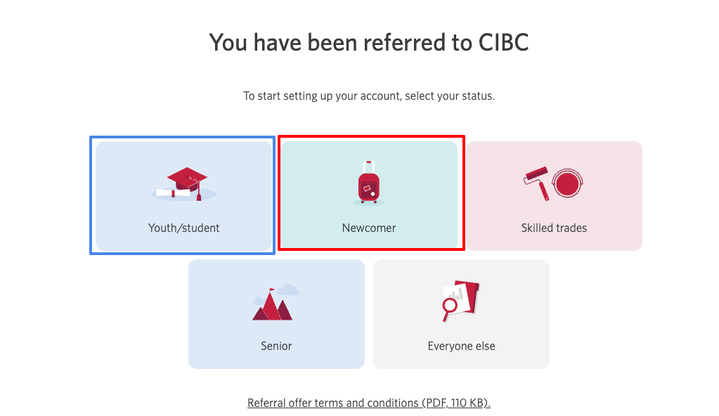 CIBC口座